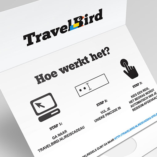 TravelBird Giftcard packaging